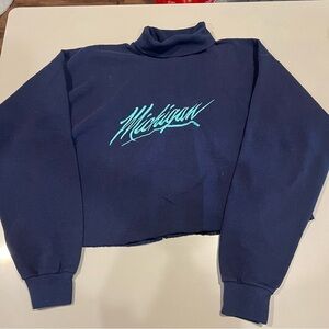 Vintage Michigan Turtleneck Sweater